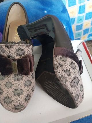 Zapatos axes femme encaje