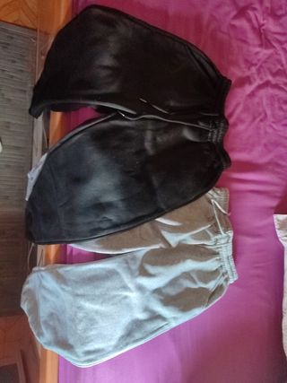 2 Pantalones de chándal - Negro y Gris.