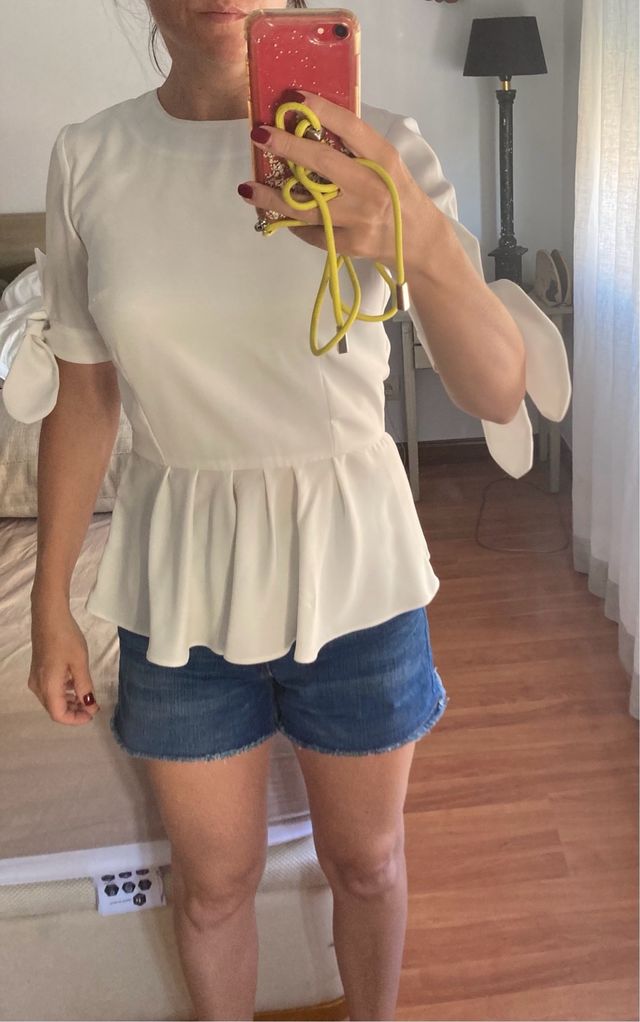 Blusa Cherubina blanca - Talla M