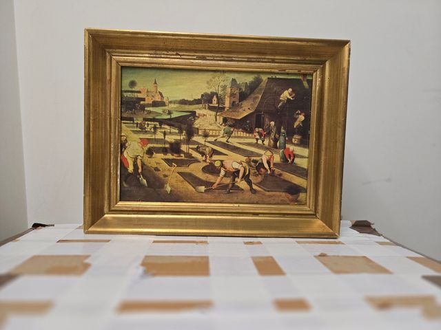 4 Cuadros Paisajes Bruegel stan pintados en lienzo