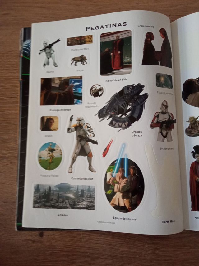 Lote Star Wars: Libro Animación + Pegatinas