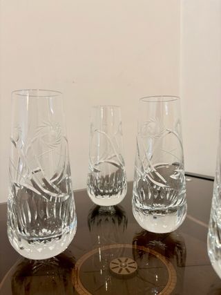 Set 5 Bicchieri Vintage in Cristallo RCR Anni ’70 