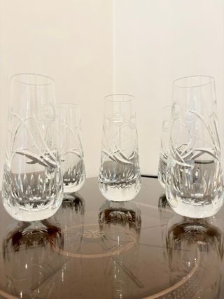 Set 5 Bicchieri Vintage in Cristallo RCR Anni ’70 