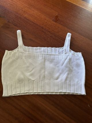 Top cotone ragazza 13-14 anni bianco benetton