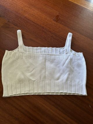 Top cotone ragazza 13-14 anni bianco benetton