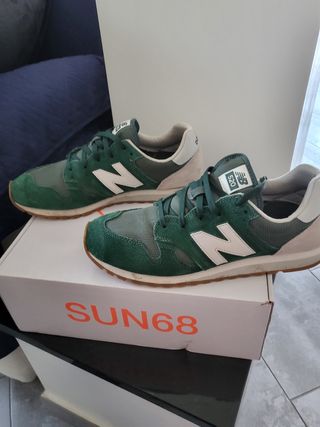 New Balance 520 - Scarpe Uomo Verde e Grigio n45.5