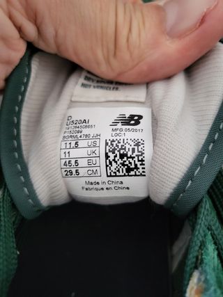 New Balance 520 - Scarpe Uomo Verde e Grigio n45.5