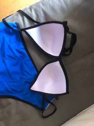 Bikini azul y rosa - Talla S