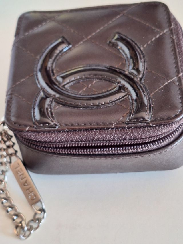 Chanel Mini Bolso Piel Marrón