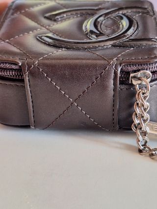 Chanel Mini Bolso Piel Marrón