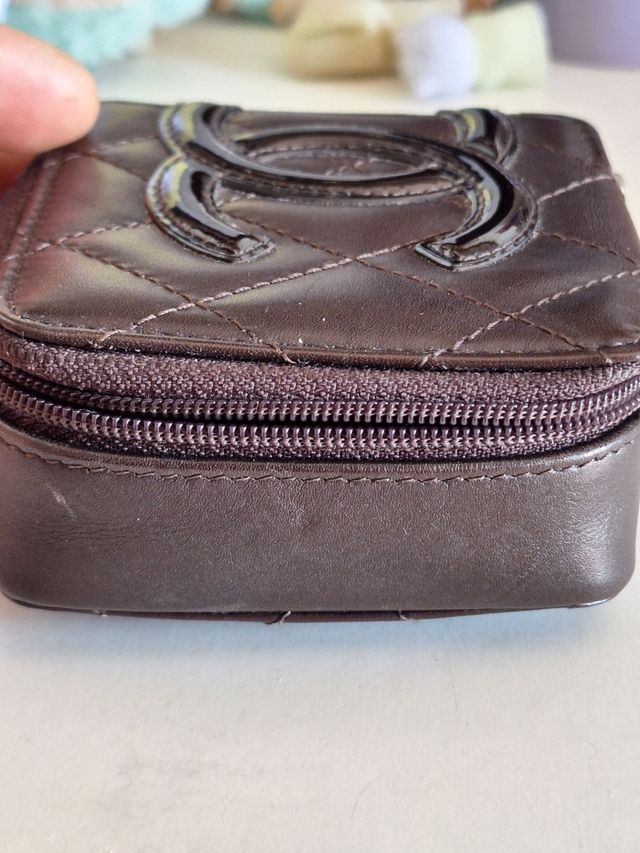 Chanel Mini Bolso Piel Marrón