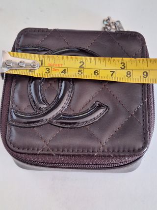 Chanel Mini Bolso Piel Marrón