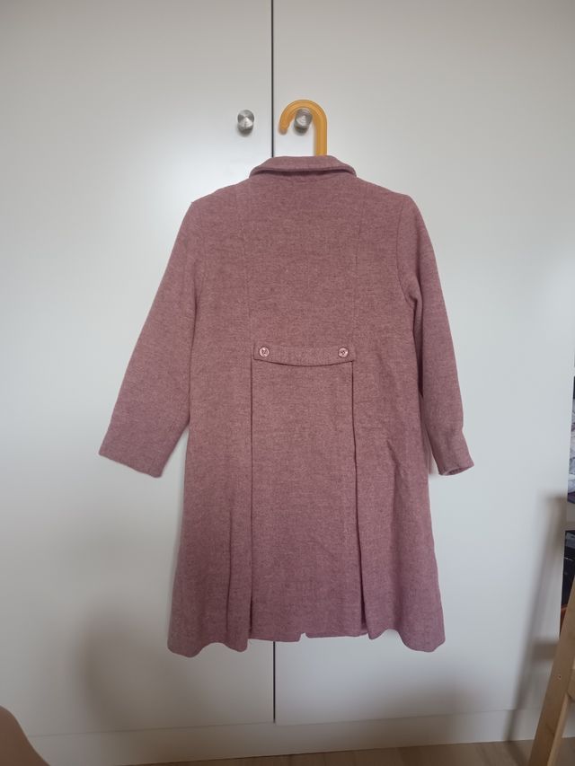 Abrigo niña rosa - paño