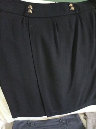 6 Faldas talla 38 - negra y turquesa