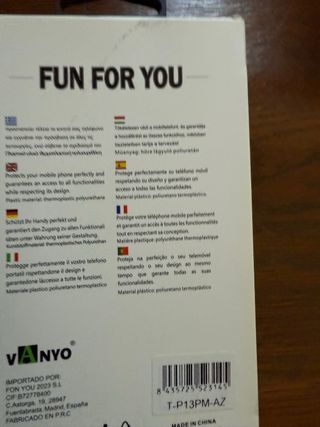 VANYO Funda iPhone 13 Pro Max - 2 Und!Antigolpes!