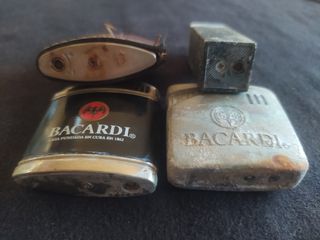 4 mecheros Bacardi vintage