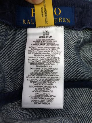Gorro bucket Ralph Lauren - Vaquero
