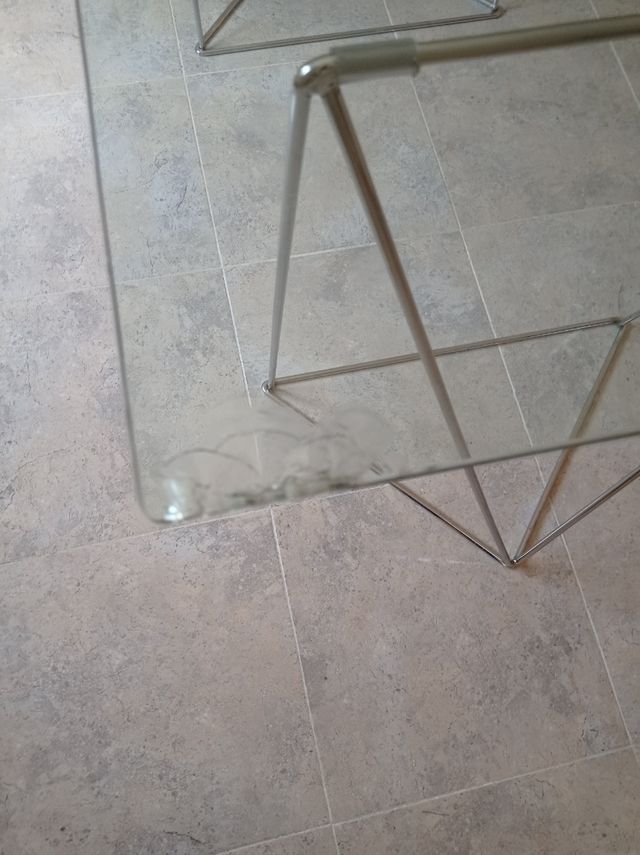 Mesa cristal moderna oficina