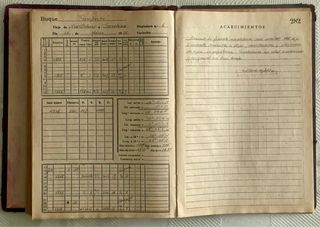 DIARIO DE NAVEGACIÓN.  (manuscrito)