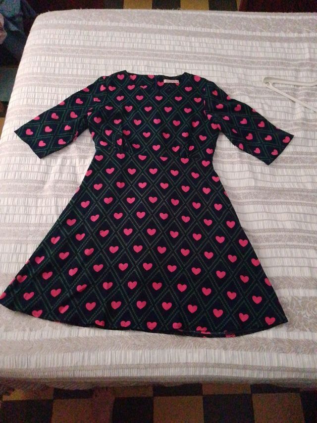 Vestito Kling M - Verde e Rosa