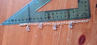 Pulsera y pendientes osos.