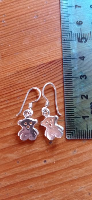 Pulsera y pendientes osos.