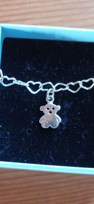 Pulsera y pendientes osos.