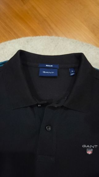 Polo Gant preto - Tamanho S