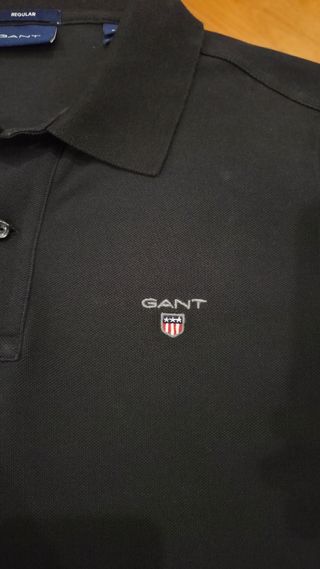 Polo Gant preto - Tamanho S