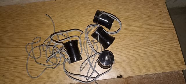 Portalamparas Guirnalda E27 negro