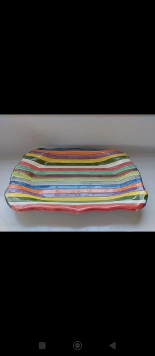 Fuente vintage multicolor
