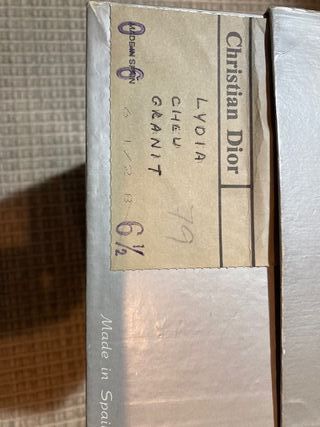 Zapatos en piel gris Christian Dior talla 36,5