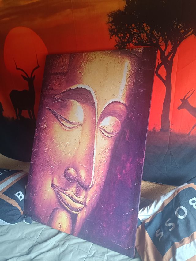 Cuadro Buda -Dorado y Morado