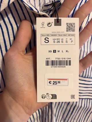 Camisa Zara rayas marineras