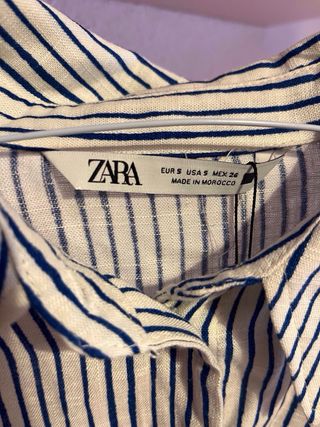 Camisa Zara rayas marineras