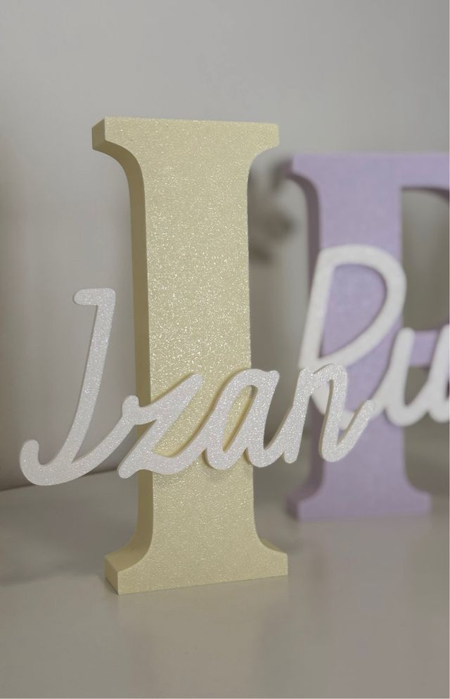 Letra personalizada con nombre en 3D