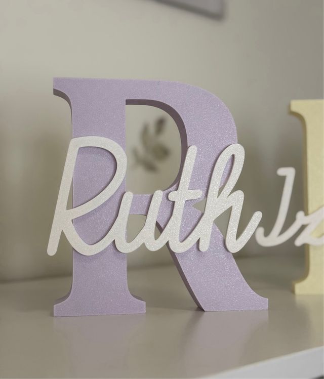 Letra personalizada con nombre en 3D