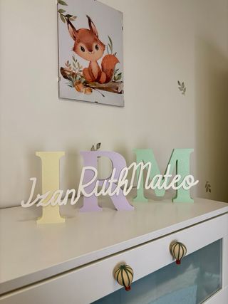 Letra personalizada con nombre en 3D
