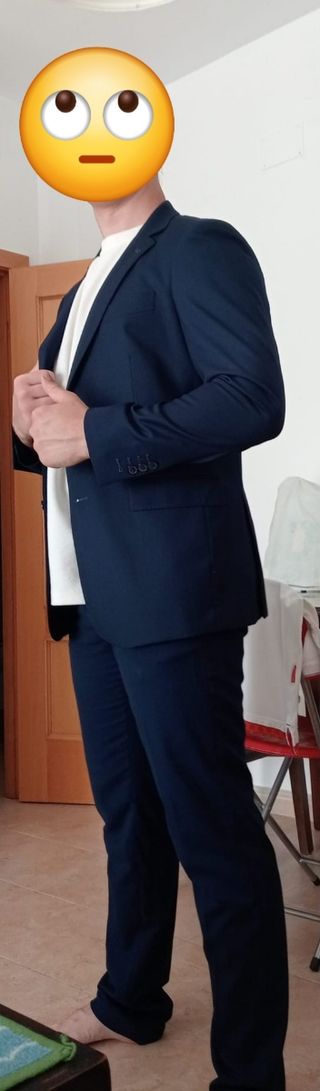 Traje azul marino - talla M
