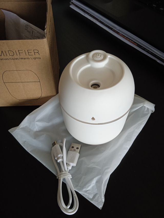 Humidificador USB c/ Luz LED - Novo