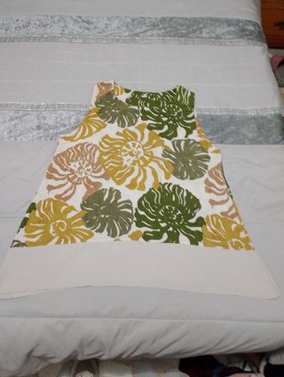 Camisa tirantes flores - Blanco y Verde