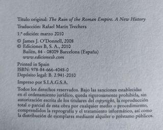 LA RUINA DEL IMPERIO ROMANO