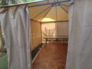 Cenador jardín 3x3 beige