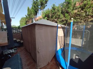 Cenador jardín 3x3 beige