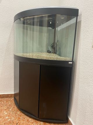 Acuario curvo 190L + accesorios