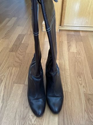 Botas Marrón Piel - Mujer