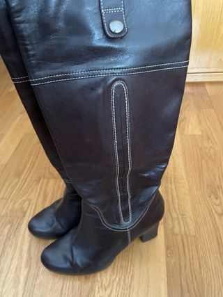 Botas Marrón Piel - Mujer