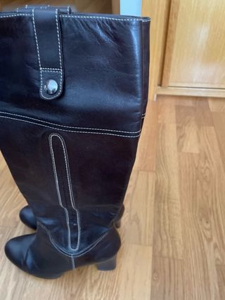 Botas Marrón Piel - Mujer