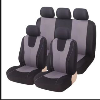 Fundas asientos coche gris-negro