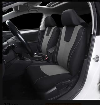 Fundas asientos coche gris-negro